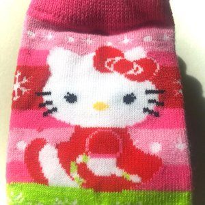 NEW! Hello Kitty Christmas Crew Socks (Big Girls/Womens Size) x2 Pair